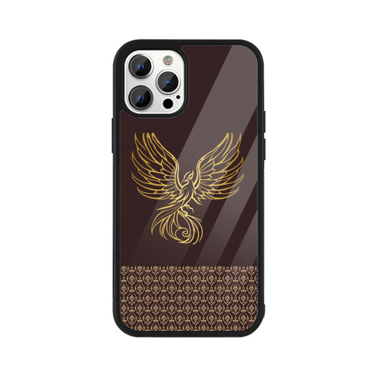 Royal India Art brown and Gold Phoenix Printed Phone Case