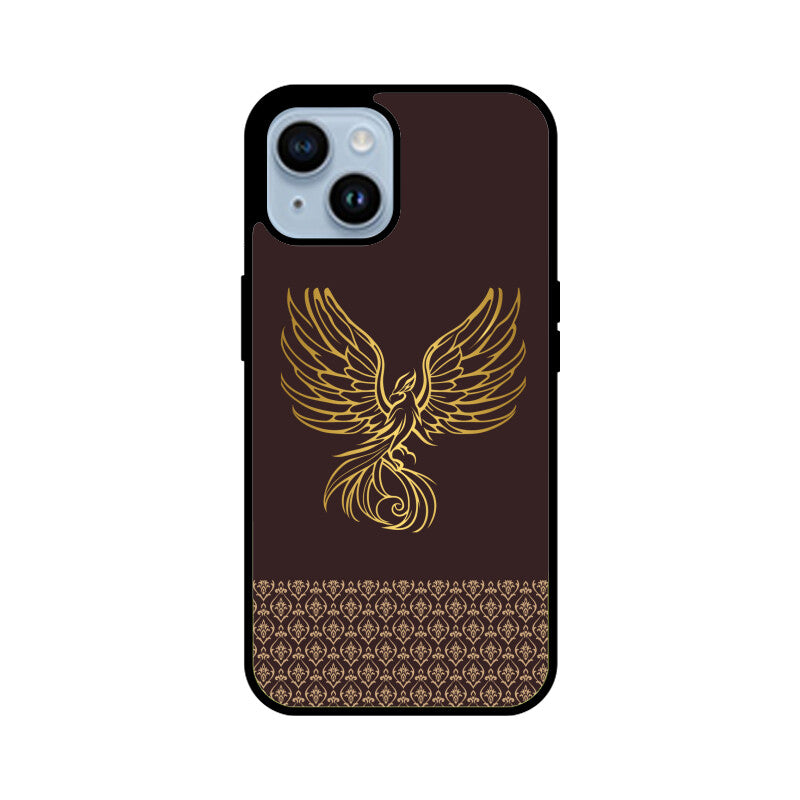 Royal India Art brown and Gold Phoenix Printed Phone Case