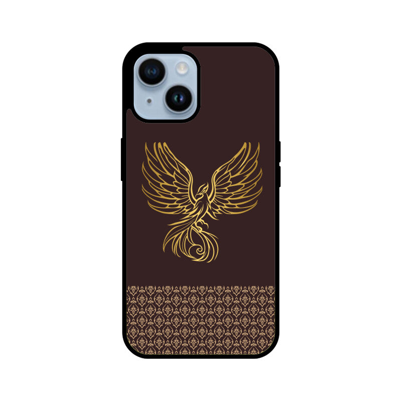 Royal India Art brown and Gold Phoenix Printed Phone Case