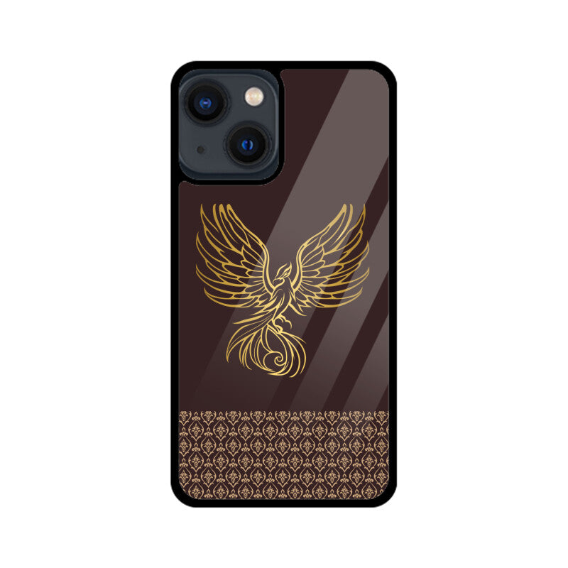 Royal India Art brown and Gold Phoenix Printed Phone Case