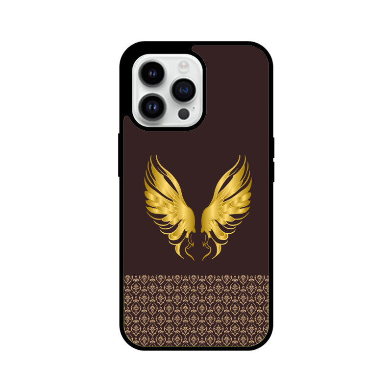 Royal India Art Brown and Gold Power Wings Phone Case