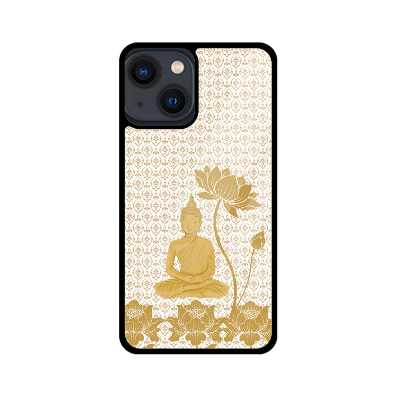 Royal india Art Buddha and Gold Lotus Printed Pattern Phone Case