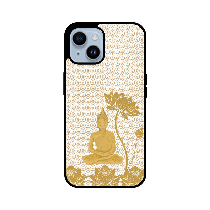 Royal india Art Buddha and Gold Lotus Printed Pattern Phone Case