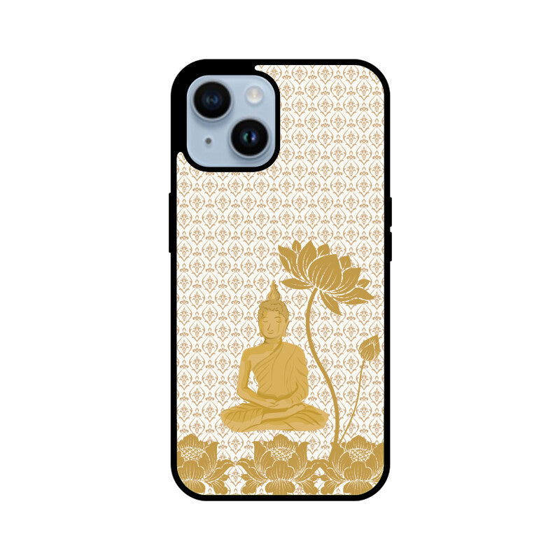 Royal india Art Buddha and Gold Lotus Printed Pattern Phone Case