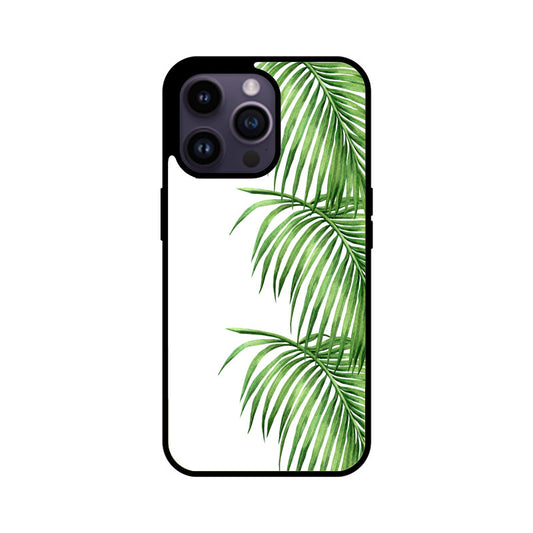 orest Theme Whiet and Green Mobile Case