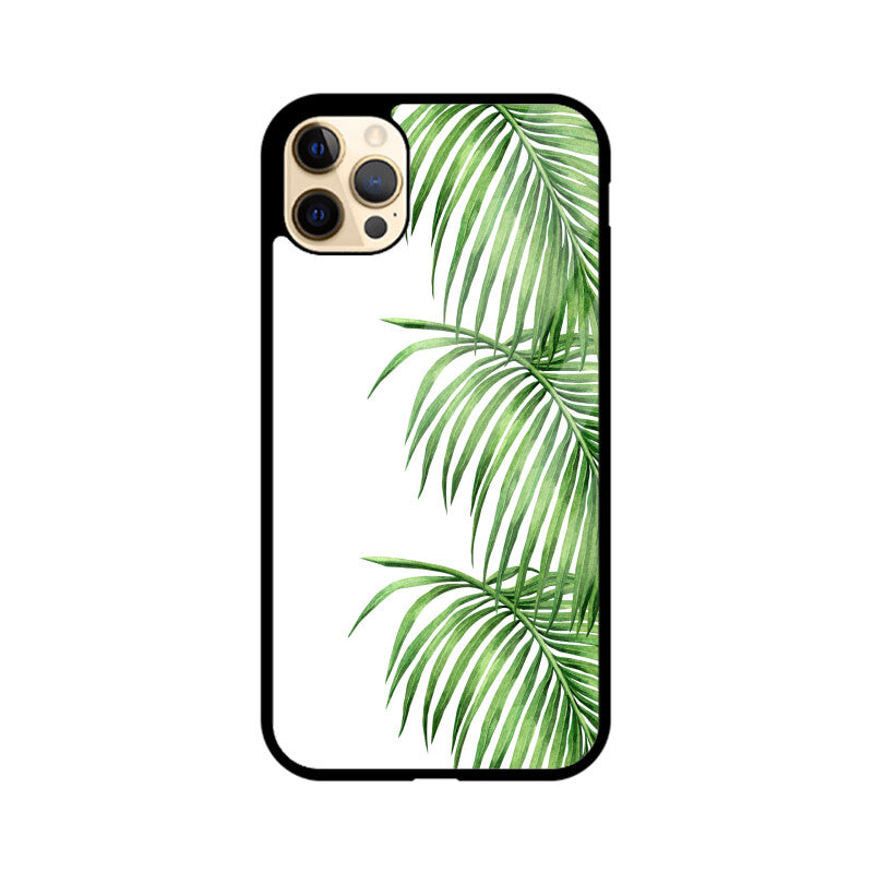 orest Theme Whiet and Green Mobile Case