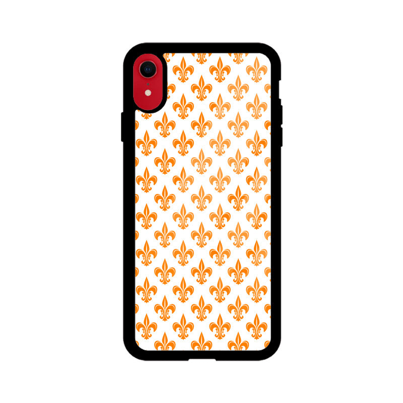 Classic Traditional Patterns in Orange and White Phone Case