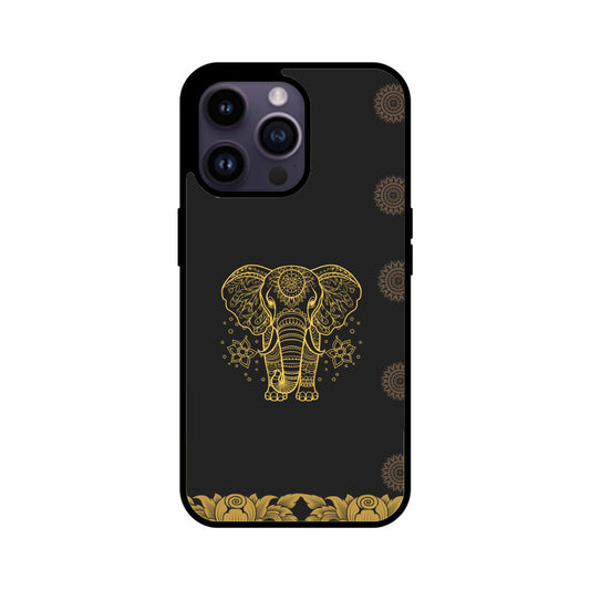 ROYAL INDIA ART Elephant in Black Phone Case