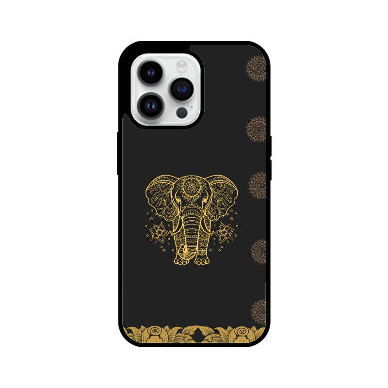 ROYAL INDIA ART Elephant in Black Phone Case