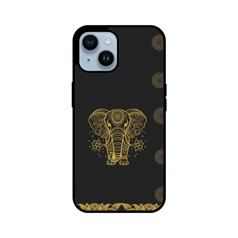 ROYAL INDIA ART Elephant in Black Phone Case