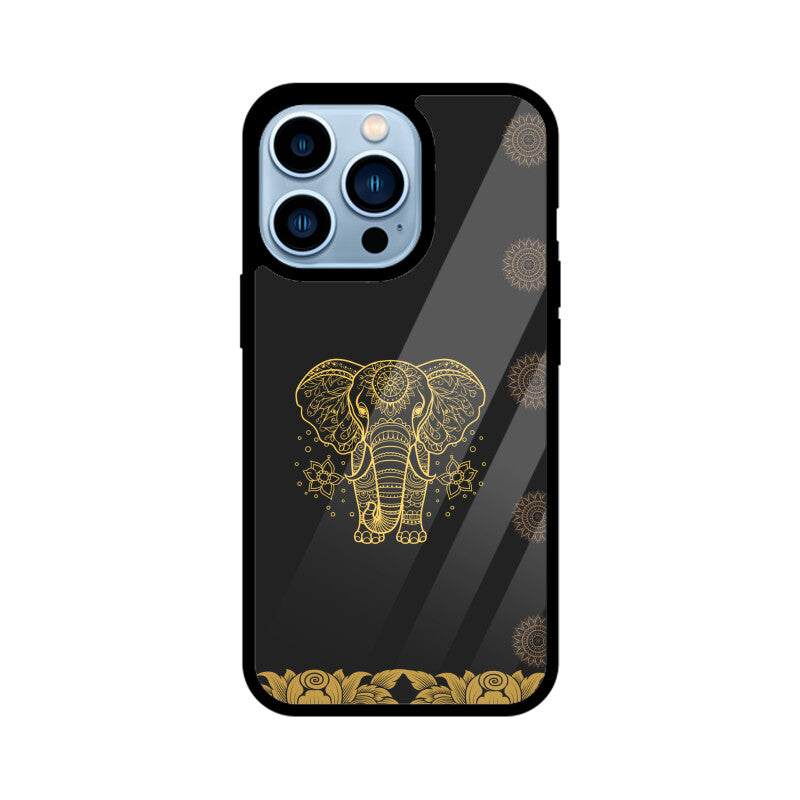 ROYAL INDIA ART Elephant in Black Phone Case