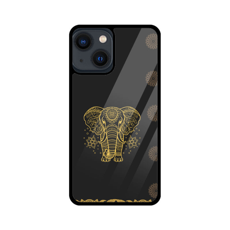 ROYAL INDIA ART Elephant in Black Phone Case