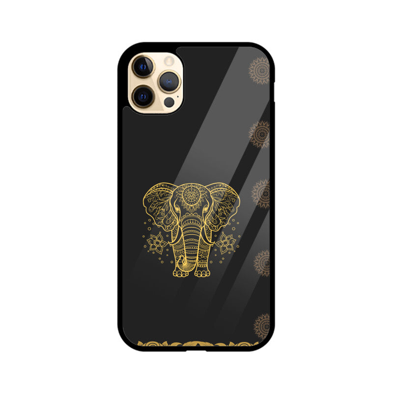 ROYAL INDIA ART Elephant in Black Phone Case