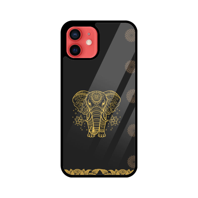 ROYAL INDIA ART Elephant in Black Phone Case