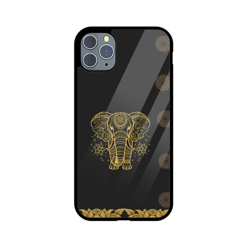 ROYAL INDIA ART Elephant in Black Phone Case