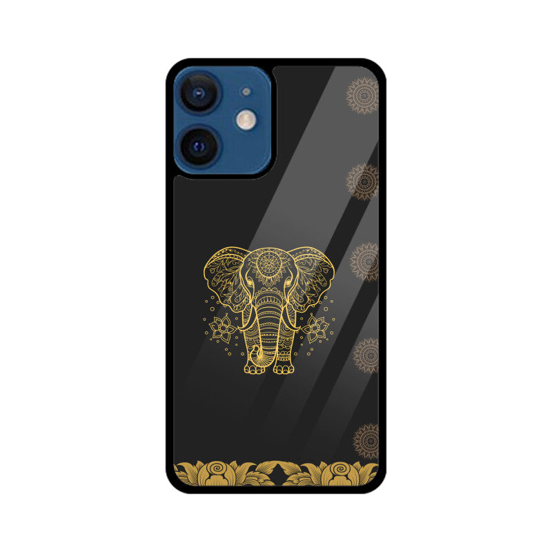 ROYAL INDIA ART Elephant in Black Phone Case