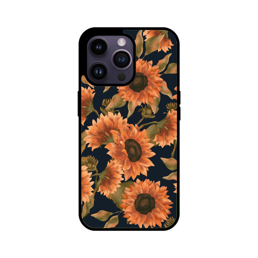 Orange Sunflowers Pattern Phone Case