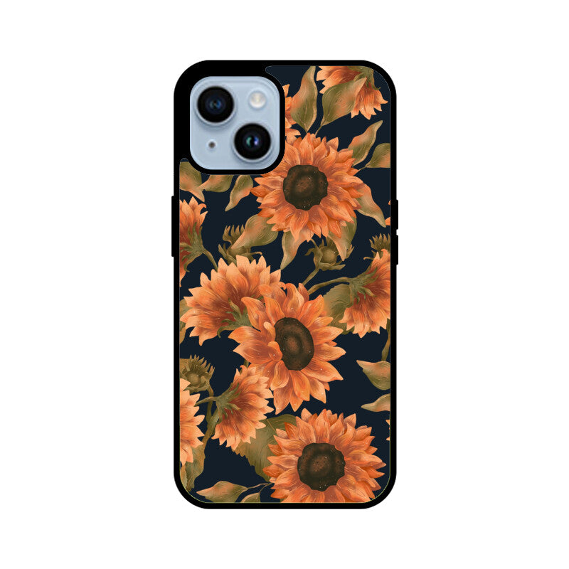 Orange Sunflowers Pattern Phone Case