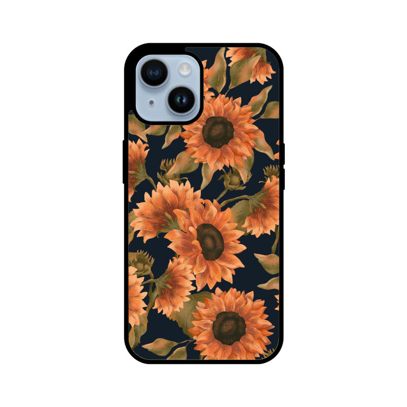 Orange Sunflowers Pattern Phone Case