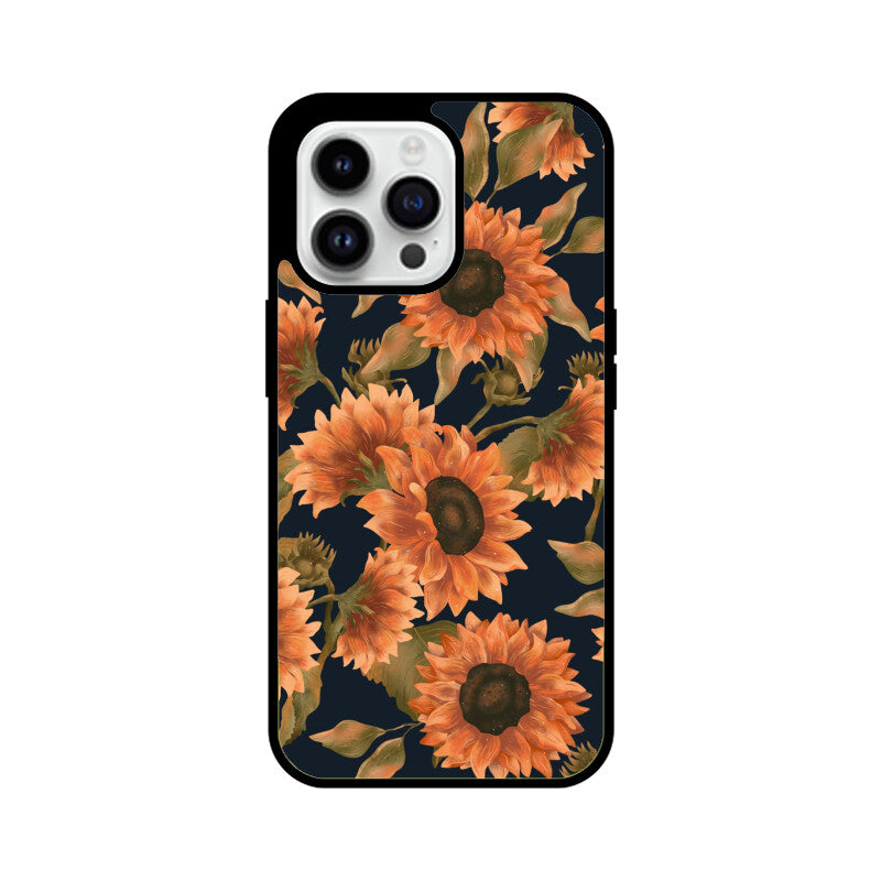 Orange Sunflowers Pattern Phone Case