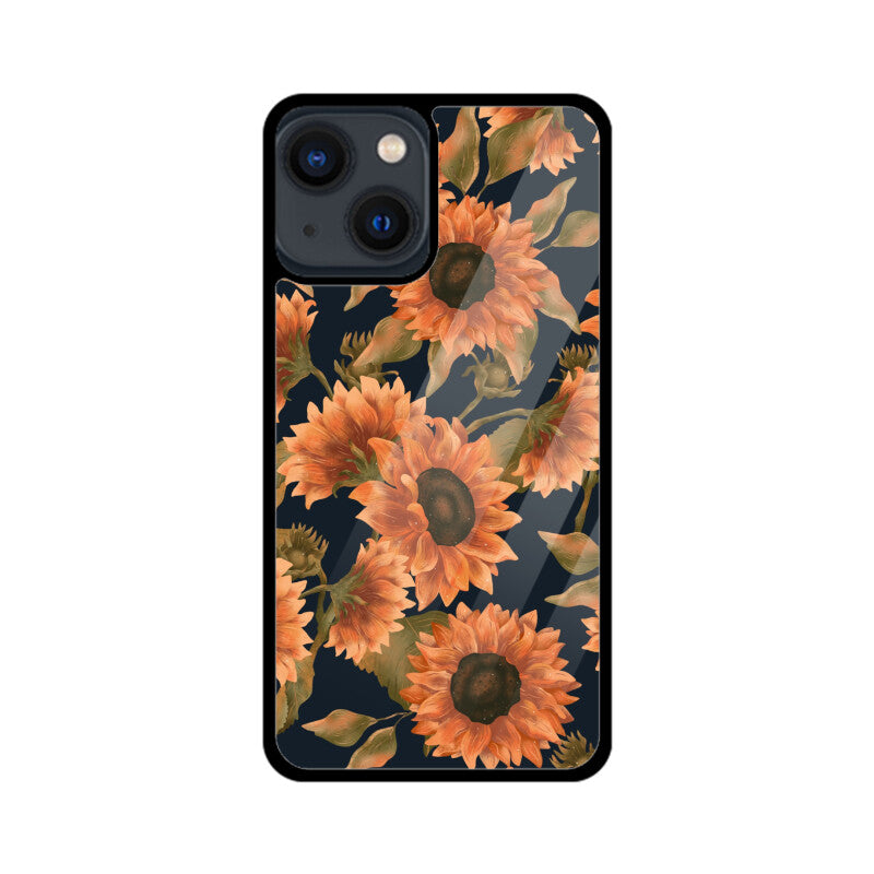 Orange Sunflowers Pattern Phone Case