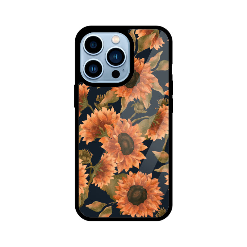 Orange Sunflowers Pattern Phone Case