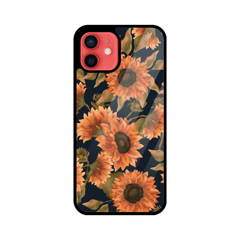 Orange Sunflowers Pattern Phone Case