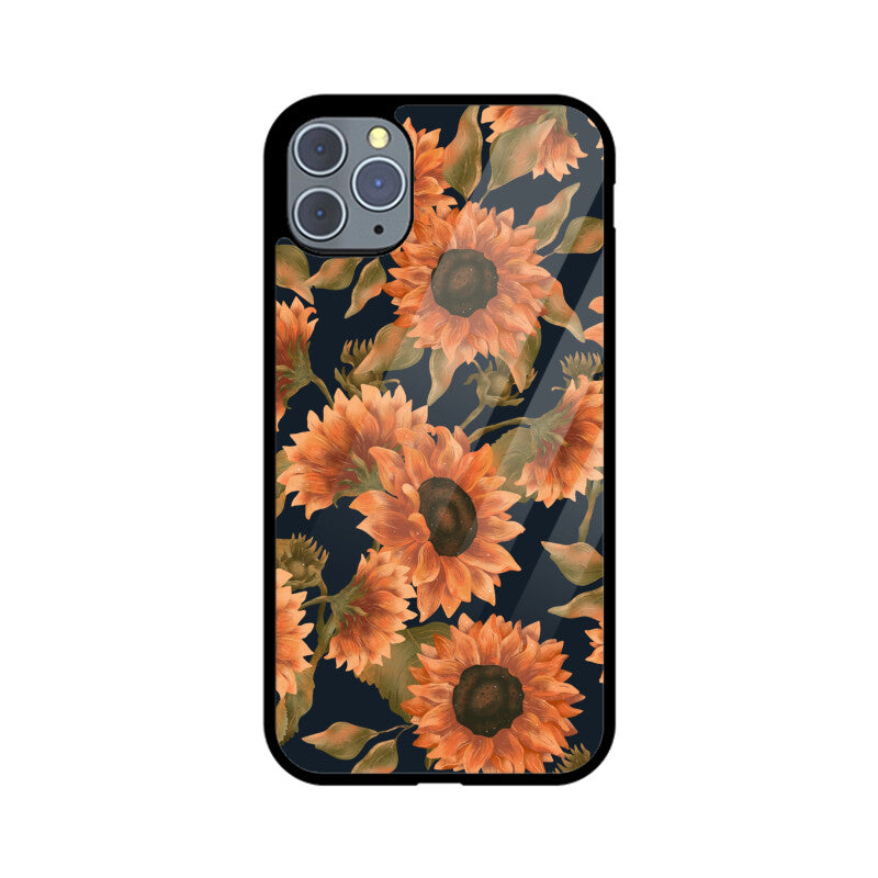 Orange Sunflowers Pattern Phone Case