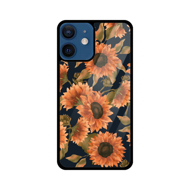 Orange Sunflowers Pattern Phone Case