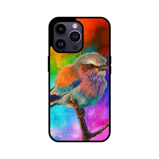 Orange Colorful Bird Phone Case