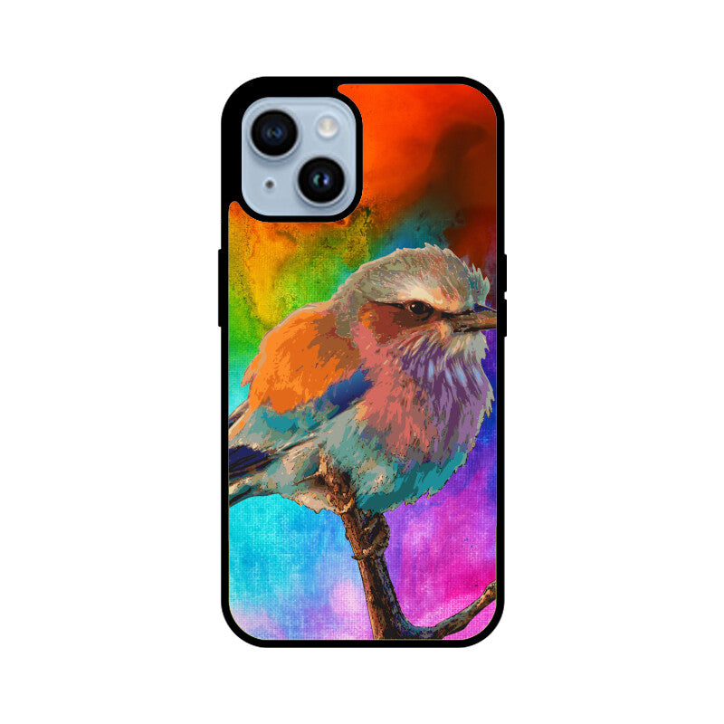 Orange Colorful Bird Phone Case