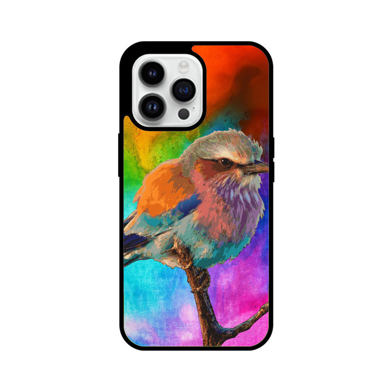 Orange Colorful Bird Phone Case