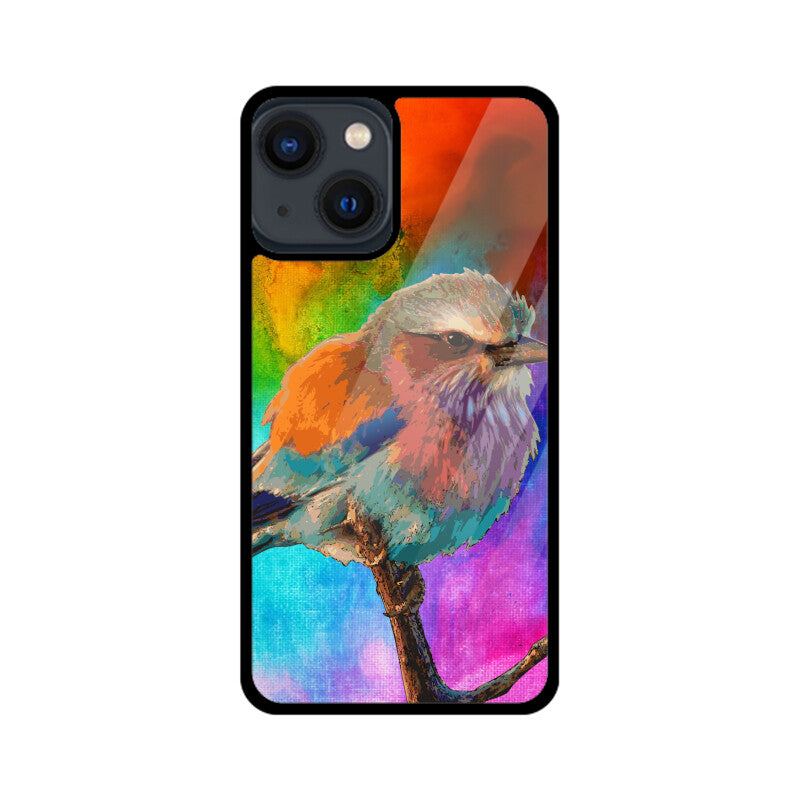 Orange Colorful Bird Phone Case