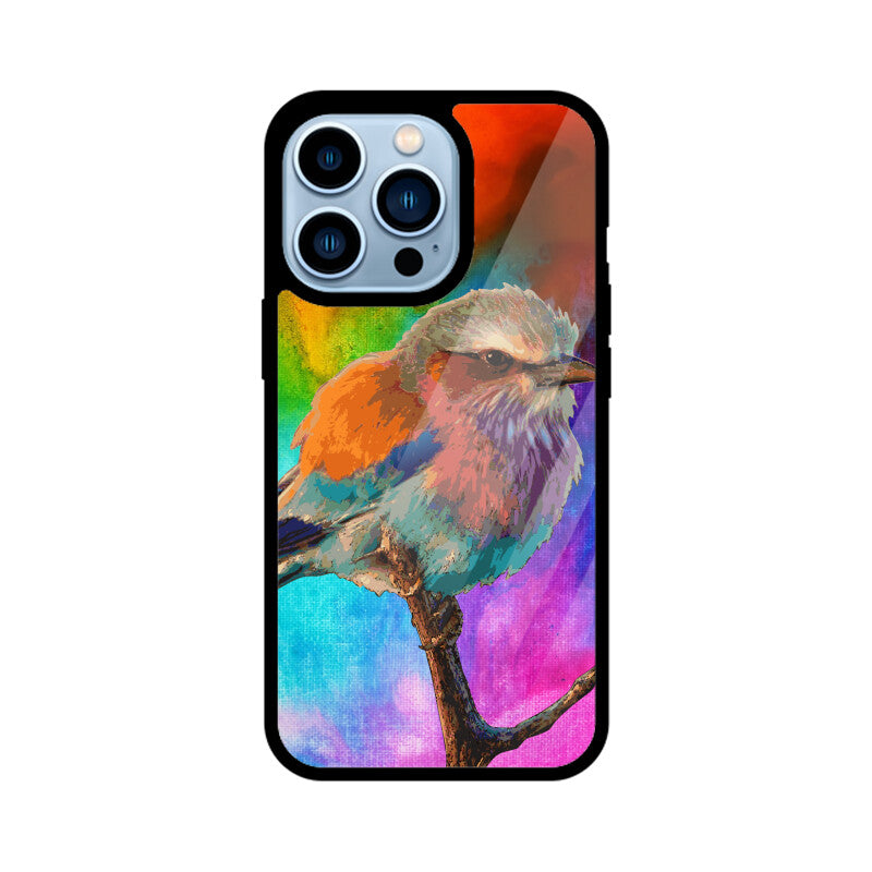 Orange Colorful Bird Phone Case