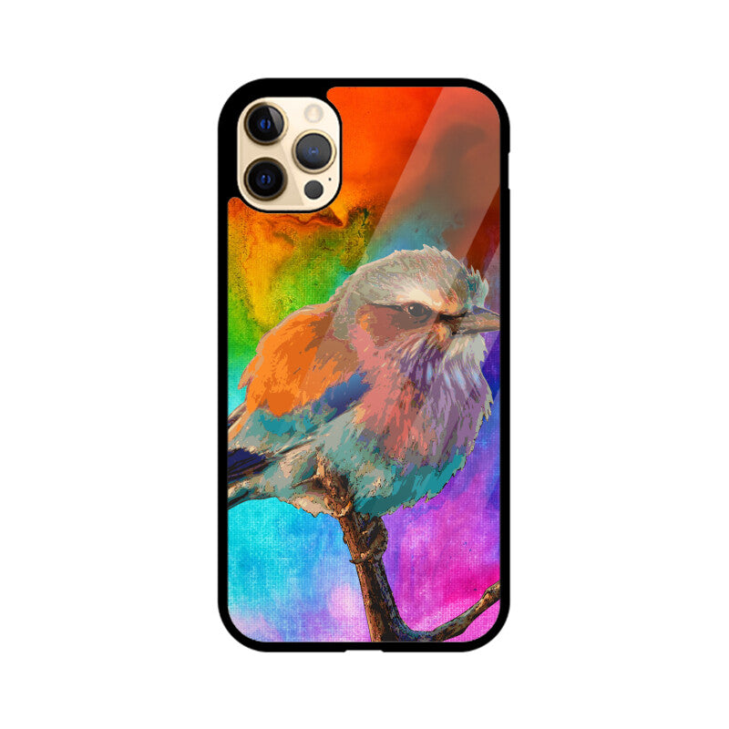 Orange Colorful Bird Phone Case