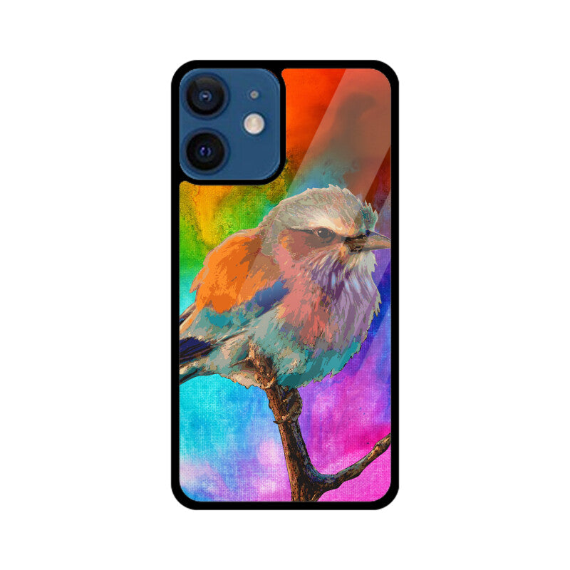 Orange Colorful Bird Phone Case