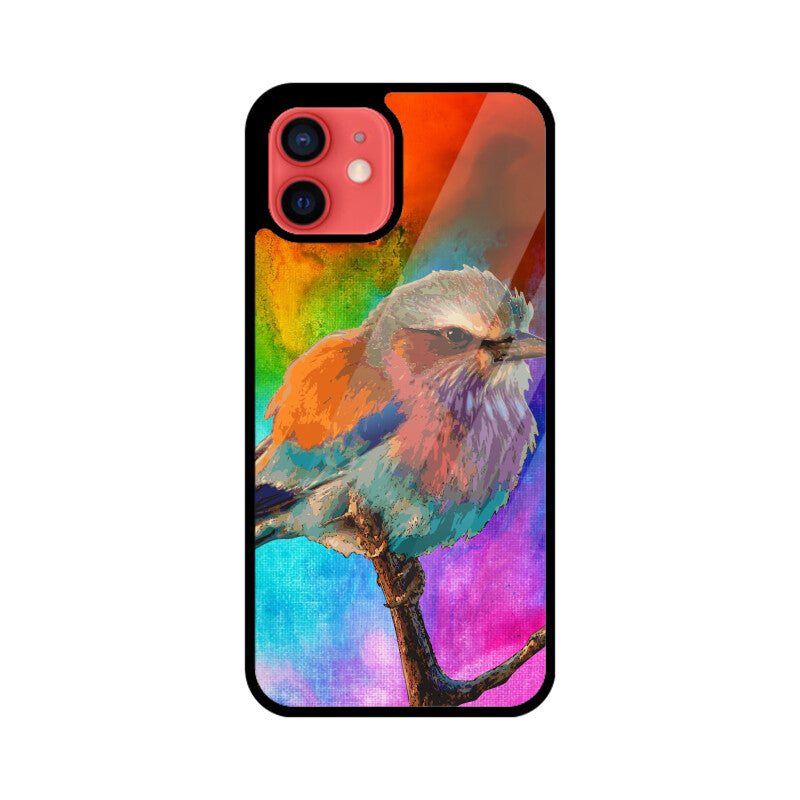 Orange Colorful Bird Phone Case