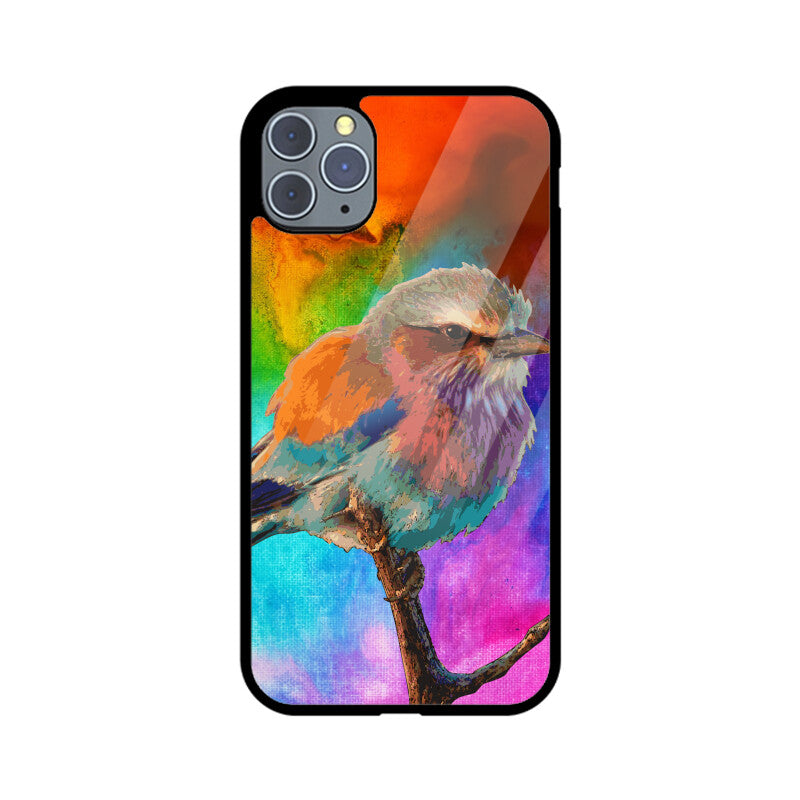 Orange Colorful Bird Phone Case