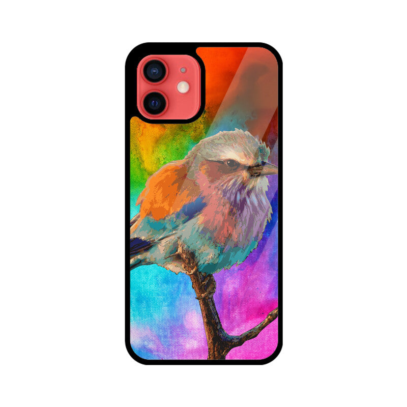 Orange Colorful Bird Phone Case