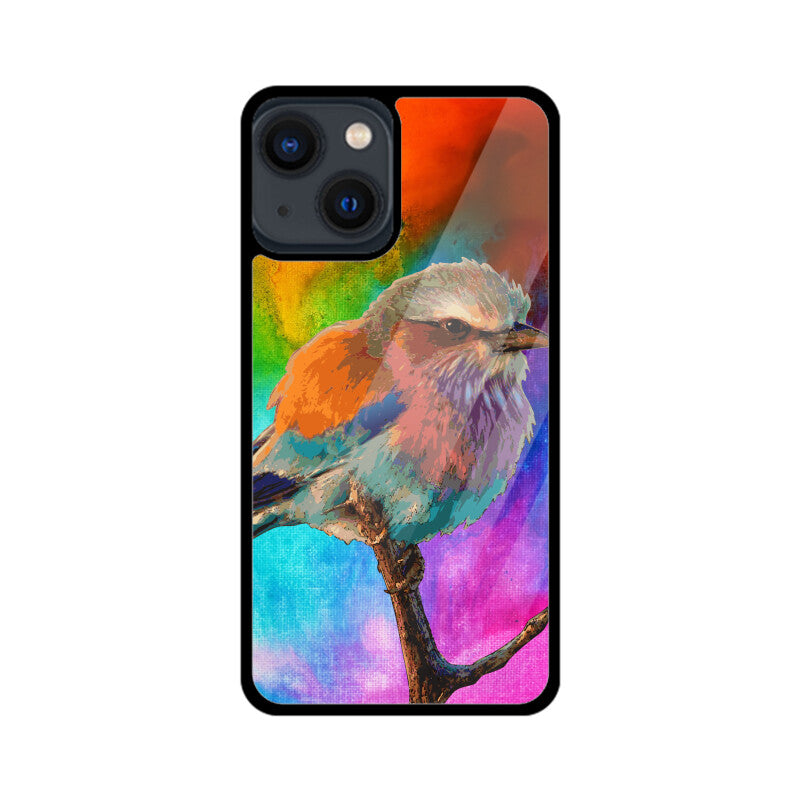 Orange Colorful Bird Phone Case