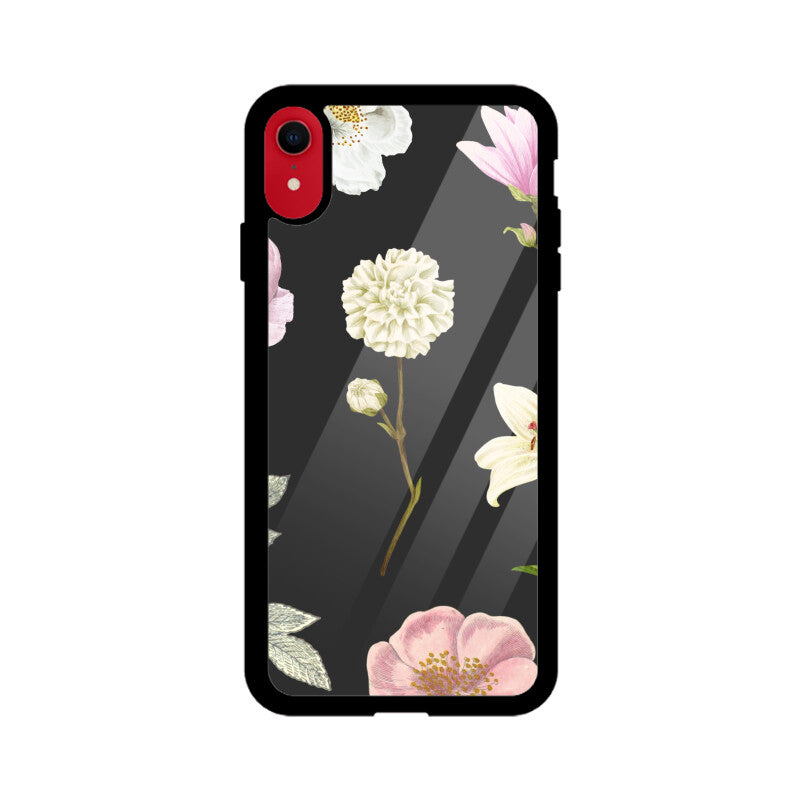 Black Pink Floral Vintage Flowers Phone Case