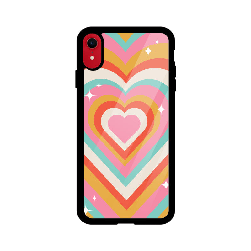 Retro groovy Heart Phone Case