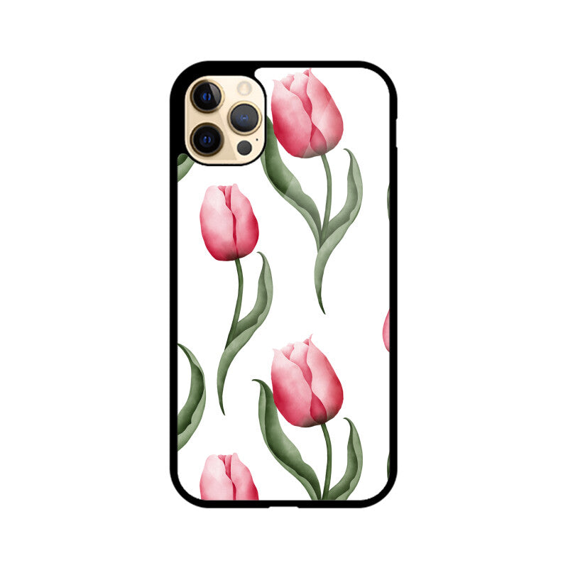 White and red Tulip Phone Case