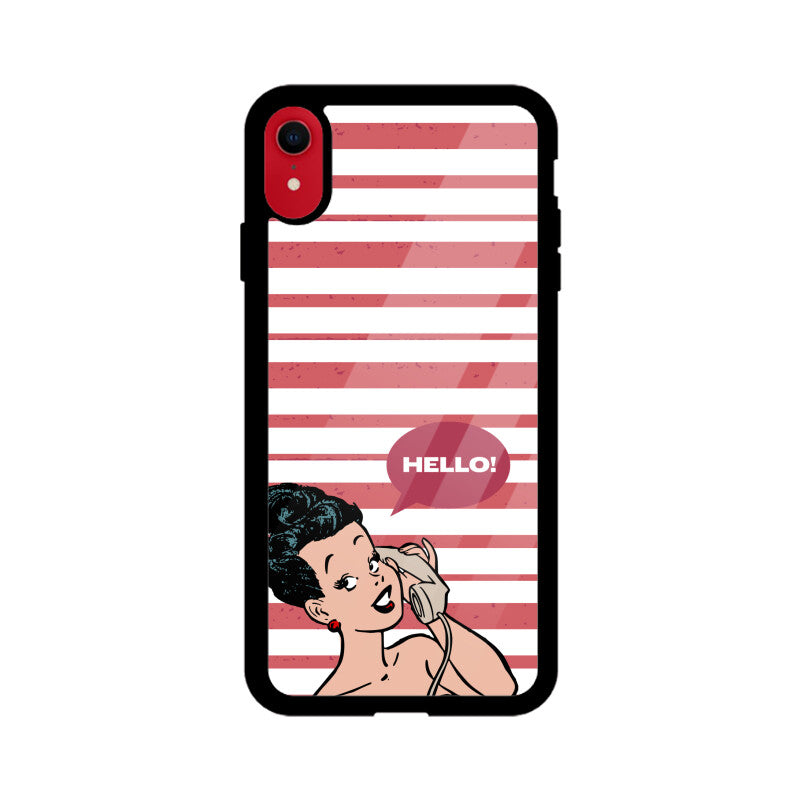 Red and White with Pinup Retro Phone Case