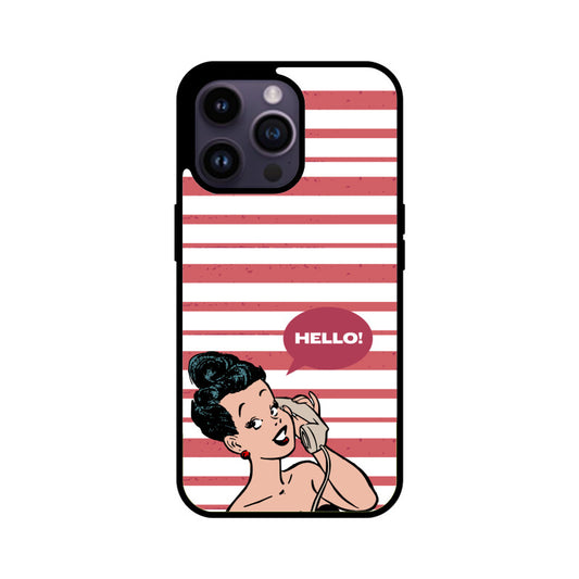 Red and White with Pinup Retro Phone Case