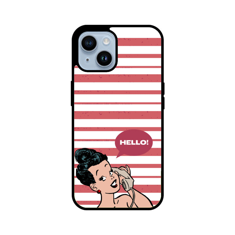 Red and White with Pinup Retro Phone Case