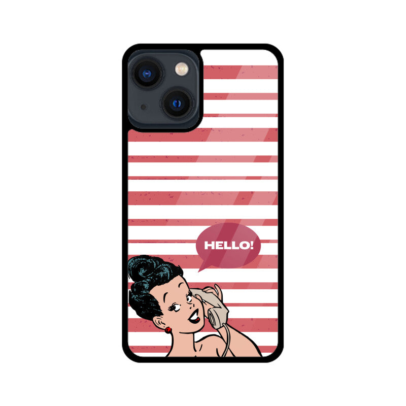 Red and White with Pinup Retro Phone Case