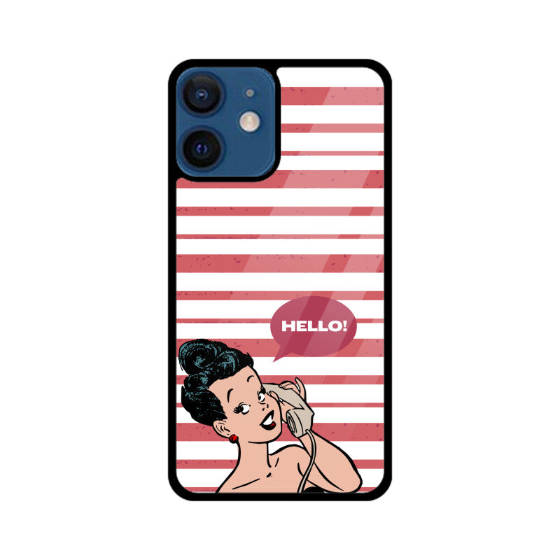 Red and White with Pinup Retro Phone Case