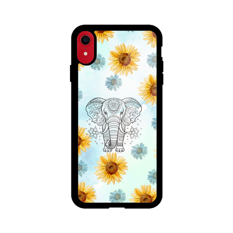 Bright Yellow Sunflowers on Blue Sly Pattern Phone Case